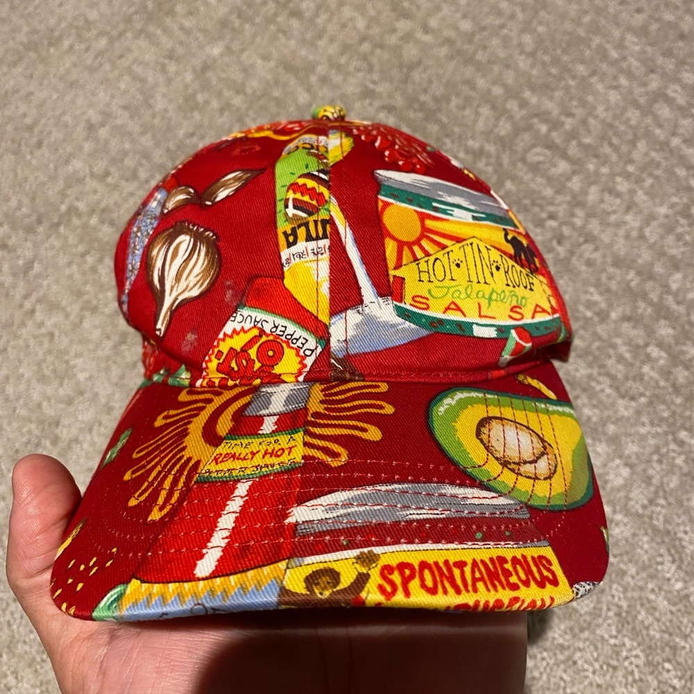 Vintage Hot Sauce AOP USA Made SnapBack Hat Cap